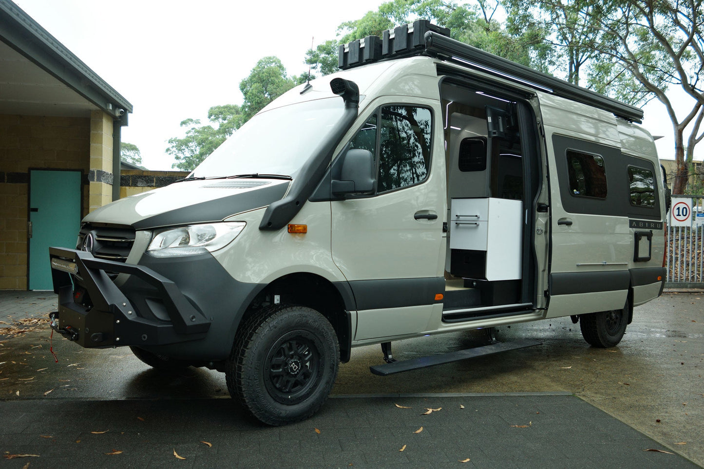 Electric Fold-Away Step - Mercedes Sprinter - Fitted
