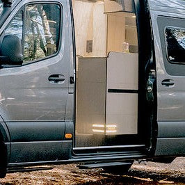 Electric Fold-Away Step - Mercedes Sprinter - Fitted